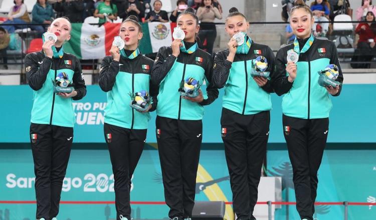 Equipo mexicano de Gimnasia Rítmica consiguen pase a Juegos Olímpicos tras ganar medalla de plata