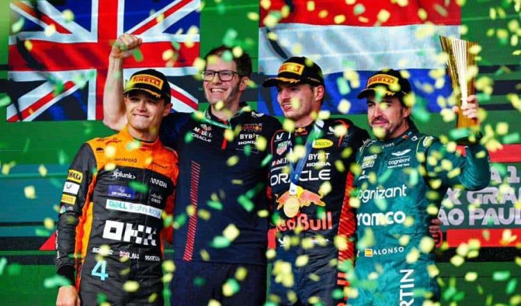 Verstappen gana GP de Brasil; Checo termina 4to