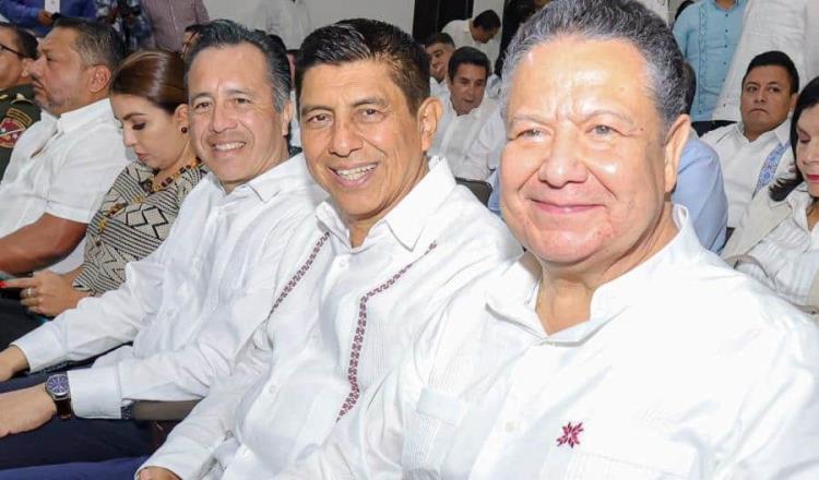 Destacan gobernadores de Oaxaca e Hidalgo, trabajo de Merino en Tabasco