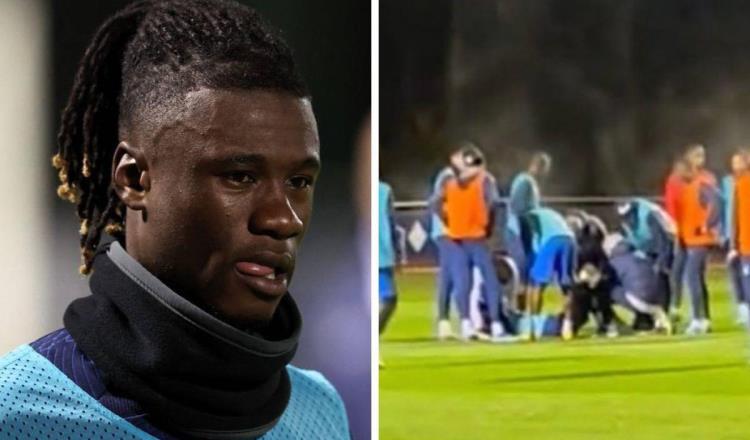 Eduardo Camavinga abandona entrenamiento de Francia con molestias por golpe con Dembelé