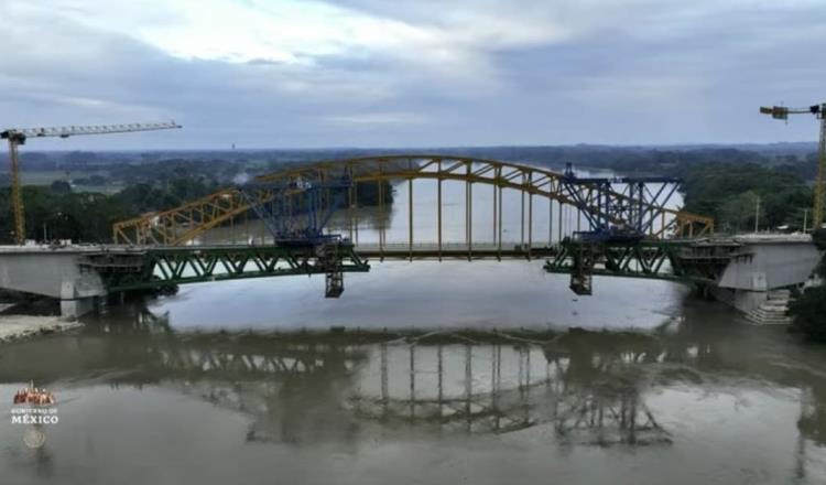 Complicaciones en construcción del nuevo puente de Boca del Cerro, Tenosique, reconoce AMLO