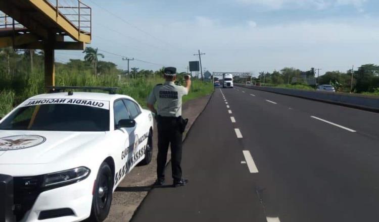 Guardia Nacional vigilará carreteras federales de Tabasco en diciembre