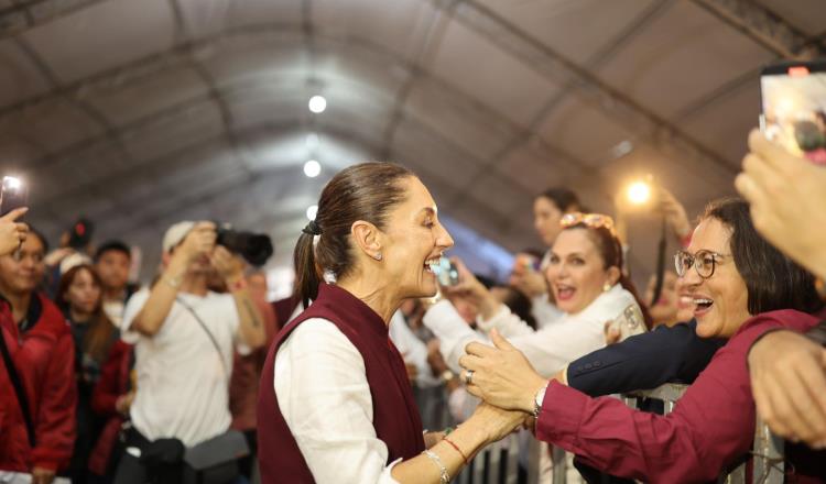 Agua de Tabasco da la bienvenida a Sheinbaum en Cárdenas