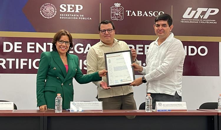 UTTAB refrenda certificado en Sistema de Gestión de Organizaciones Educativas