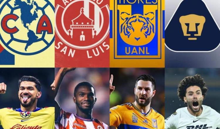 América vs San Luis y Tigres vs Pumas las semifinales de Liga Mx