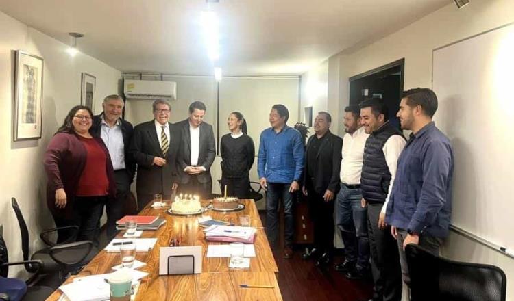 Hijo de Núñez celebra cumpleaños con Sheinbaum, Adán Augusto y otros liderazgos