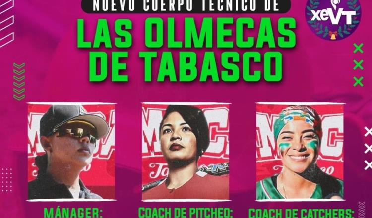 Las Olmecas anuncian cuerpo técnico completo para primera temporada de Liga Mexicana de Softbol