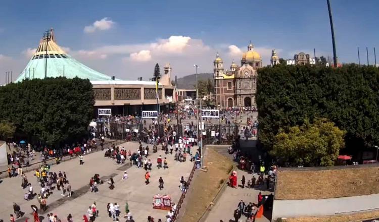 Cierran vialidades aledañas a la Basílica de Guadalupe por llegada de peregrinos