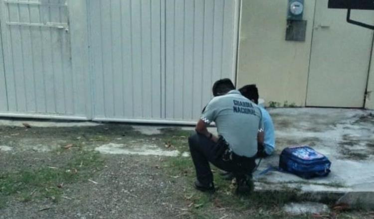 Guardia Nacional rescata a niño que deambulaba en la Villahermosa - Escárcega