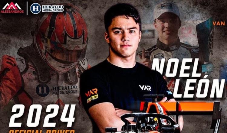 Mexicano Noel León es contratado por escudería de F3 en automovilismo