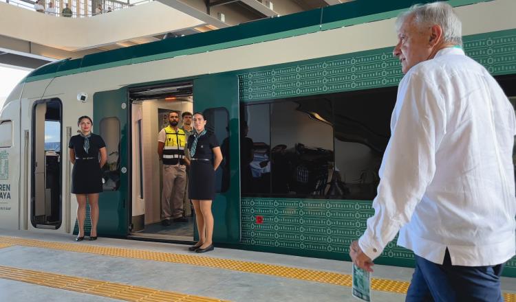 Convoy inaugural del Tren Maya con AMLO e invitados llegó a Q. Roo en 6 horas y media