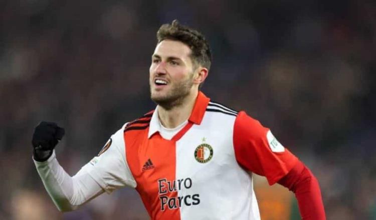 Santi Giménez y el Feyenoord enfrentarán a la Roma en la Europa League