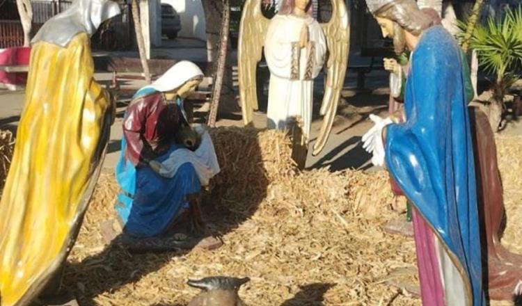 Reportan en redes robo del "Niño Dios" del nacimiento de iglesia de Guasave