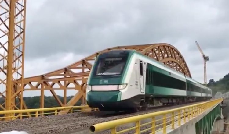 ¡Ya rueda en nuevo tramo! Realizan pruebas del Tren Maya en Tenosique