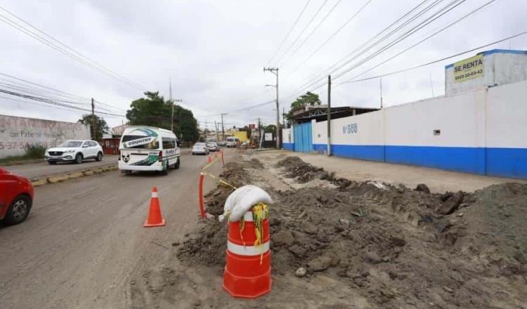 Preparan obras de interconexión de drenaje pluvial en Centro