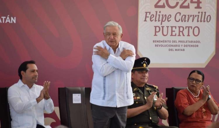 AMLO es nombrado "héroe nacional" en Motul, Yucatán