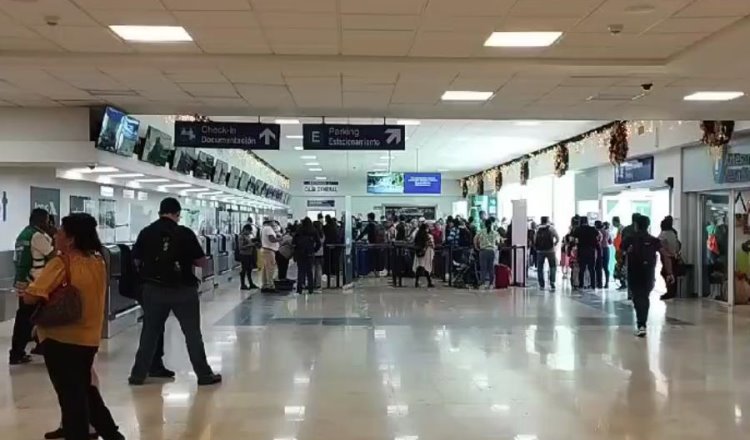 Falla global en Microsoft atrasó sólo 5 vuelos en Aeropuerto Internacional de Villahermosa