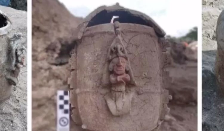 INAH halla urna funeraria en excavaciones por Tren Maya