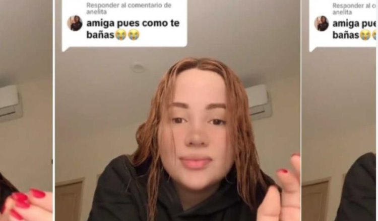 Usuaria de TikTok descubre que su forma de bañarse no es nada peculiar