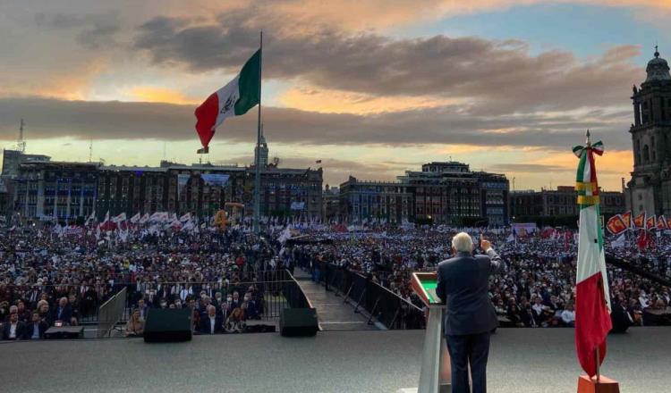 AMLO vulneró ley electoral en mitin del 1 de julio en el Zócalo sentencia TEPJF