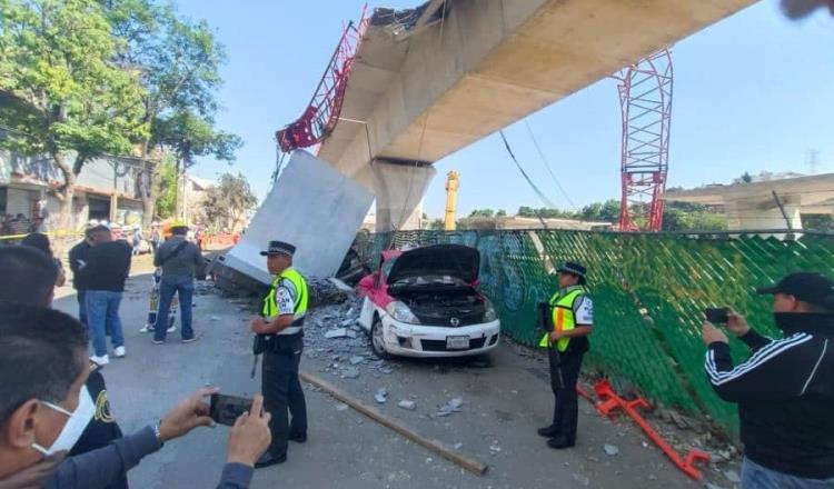 Se desploma estructura del Tren Interurbano México–Toluca