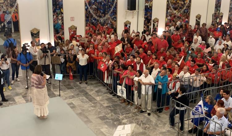 Proponen PRI-PAN a Vocal del INE como secretaria de Seguridad ante exceso de fiscalizadores en evento de Xóchitl