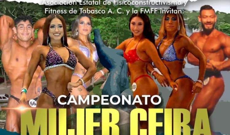 Campeonato Mujer Ceiba de Fisicoconstructivismo será el 03 de febrero