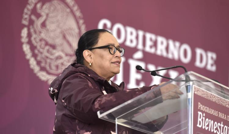 Recibe rechiflas Rosa Icela Rodríguez cuando destaca logros de seguridad en Durango