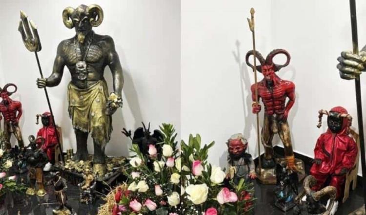 Hallan droga ¡y altares a satanás! en cateo de casa en CDMX