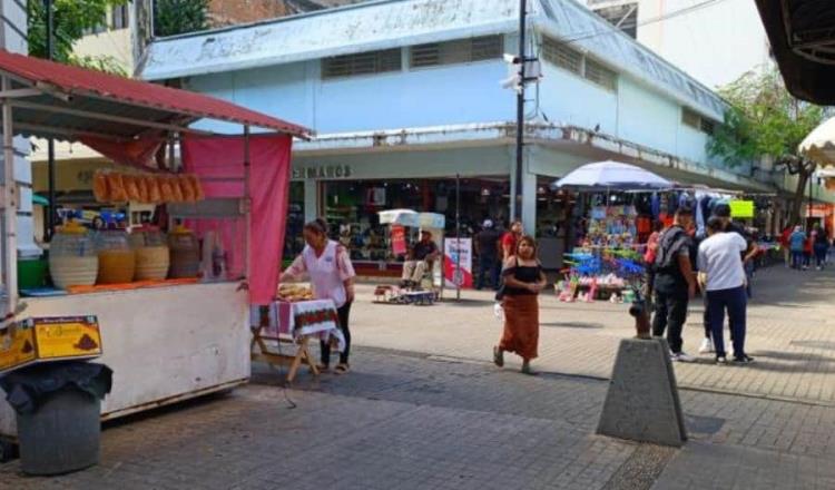 Despejarán Barrio Mágico de Villahermosa de ambulantaje