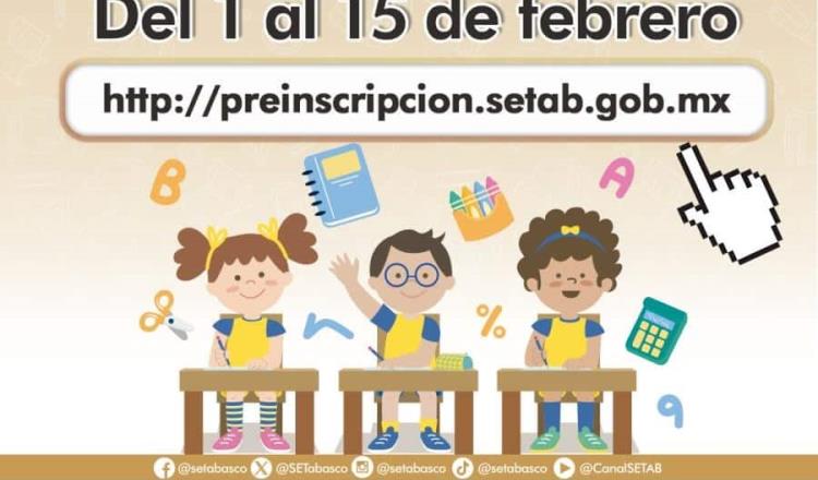 Inician hoy preinscripciones en línea para nivel básico