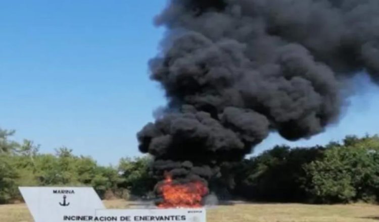 Reporta FGR que incineró más de 2 toneladas de drogas en tres estados en enero