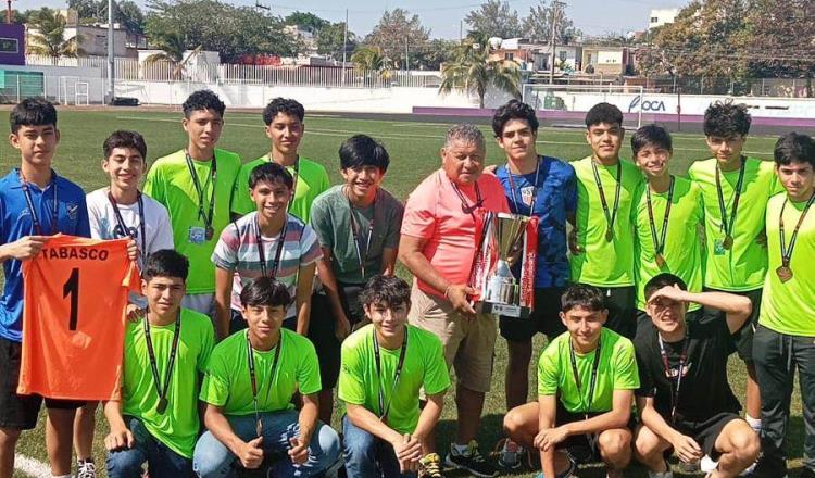 Tabasco sub-15 gana Campeonato Regional de fútbol 