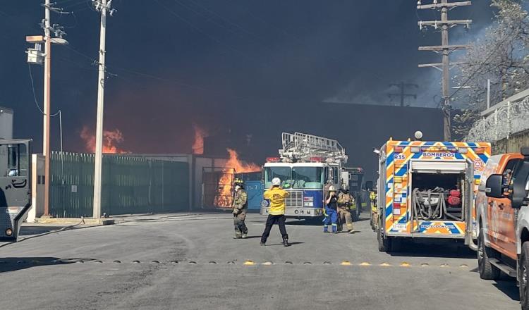 Arde bodega de madera en San Nicolás, Nuevo León