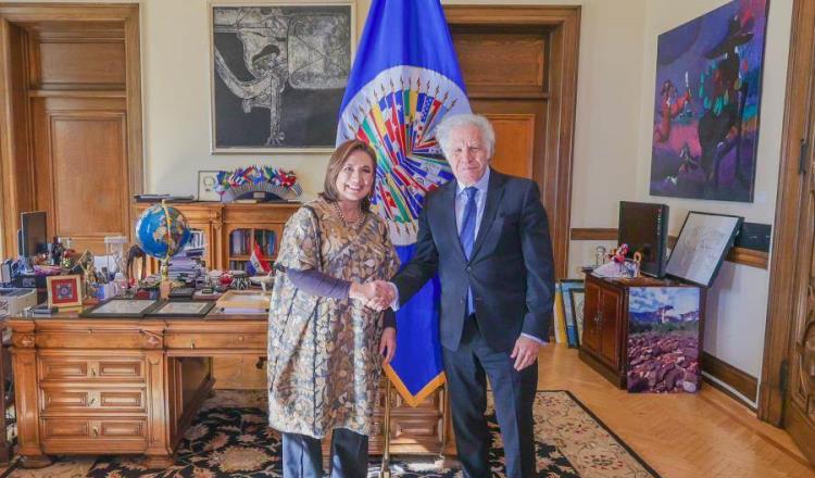 Se reúne Xóchitl con secretario general de la OEA