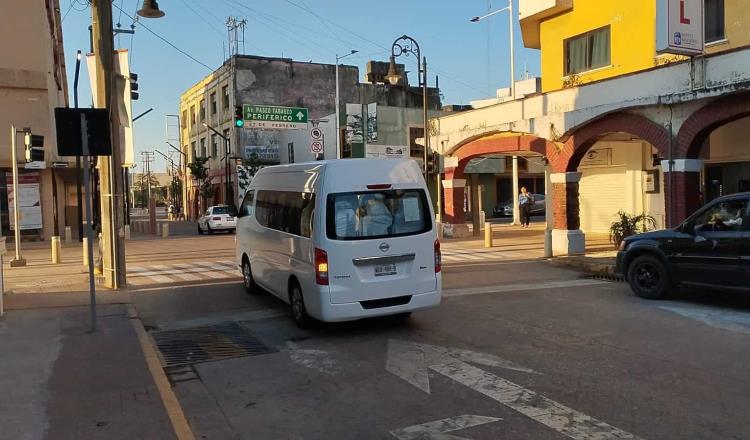 Restablecen sentido de Madero tras obras en malecón de Villahermosa