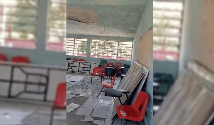 Escuela en Azucena, Cárdenas, se cae a pedazos