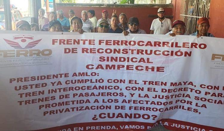 Amenazan ferrocarrileros con protesta nacional por incumplimiento del Gobierno