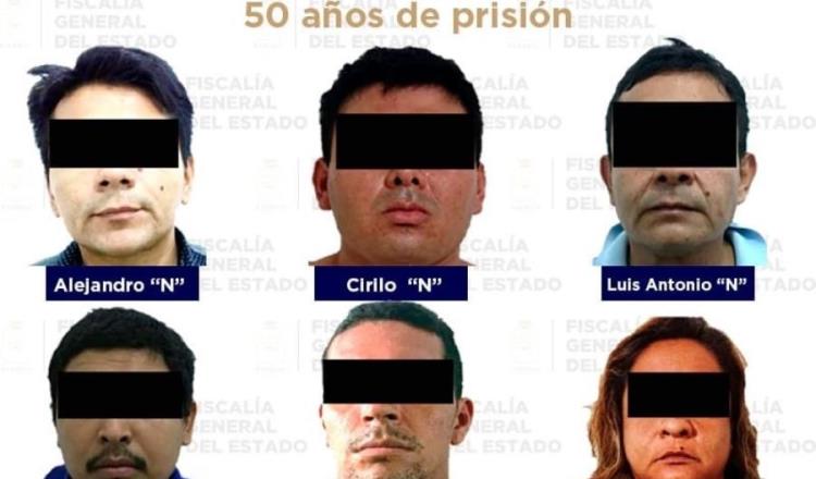 50 años de prisión a cinco hombres y una mujer acusados de secuestro en Centro