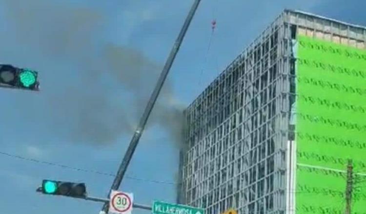 Se registra conato de incendio en edificio en construcción en Cárdenas