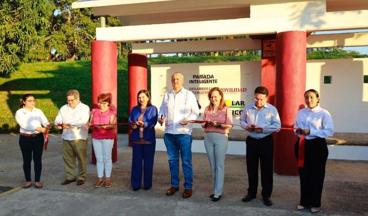 Inauguran primera parada inteligente de Tabasco