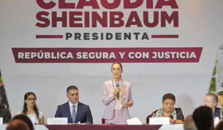 Presenta Sheinbaum 5 ejes de seguridad de su proyecto