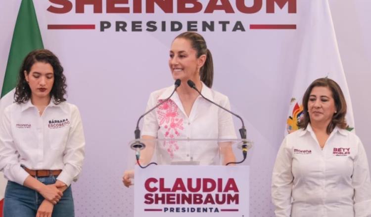 Rechaza Sheinbaum que elección vaya a ser violenta