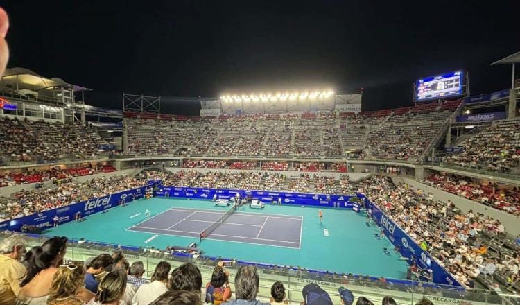 Asistencia al Abierto Mexicano de Tenis disminuye un 50%