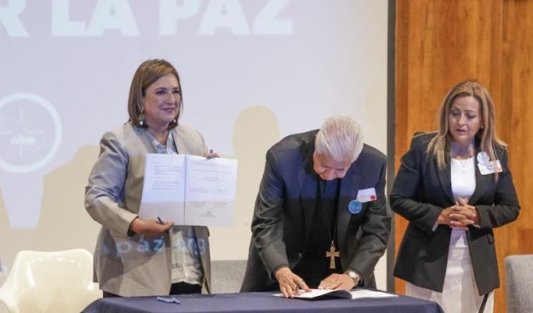 Celebra Xóchitl reunión con obispos de México en pro de acuerdo por la paz