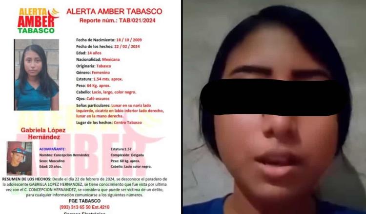 "No estoy secuestrada", dice en redes menor reportada como desaparecida