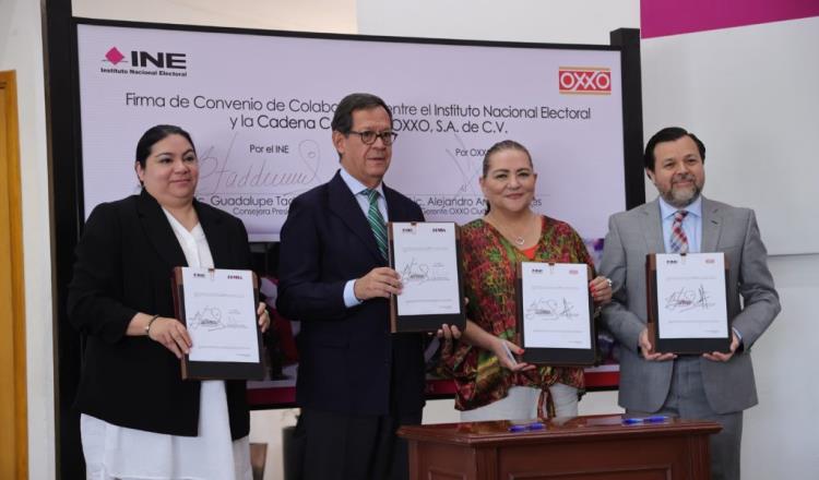 Oxxo regalará café a quienes voten el 2 de junio; INE firma convenio con FEMSA