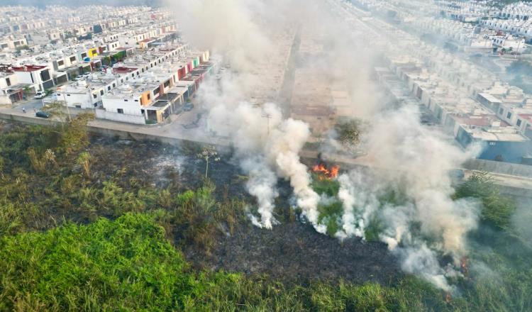 Sofocan Protección Civil y Bomberos, dos incendios en Centro