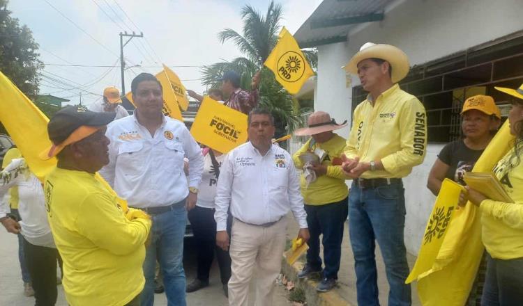 Accionan arma en recorrido de candidatos del PRD en Macuspana