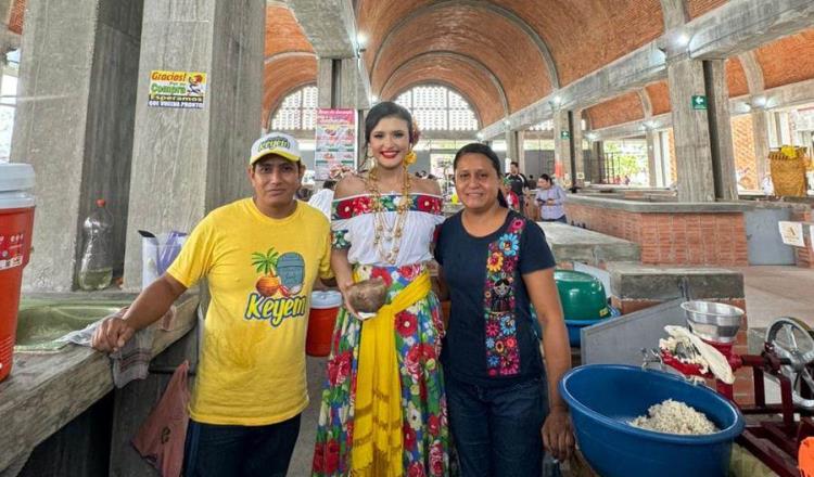 Nahomi Rodríguez Flores, Cunduacán 2024, visita el mercado local